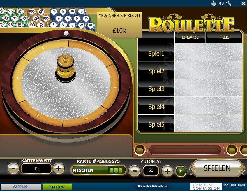 roulette scratch card